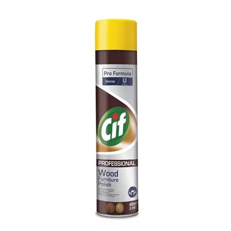 Bútorápoló aeroszol, fa bútorhoz, 0,4 l, CIF Professional Wood Furniture Polish (KHT1742)