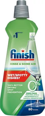 Gépi öblítőszer, 400 ml, FINISH, Rinse&Shine Aid, zero (KHT1761)