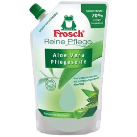   Folyékony szappan utántöltő, 0,5 l, FROSCH, aloe vera (KHT432)