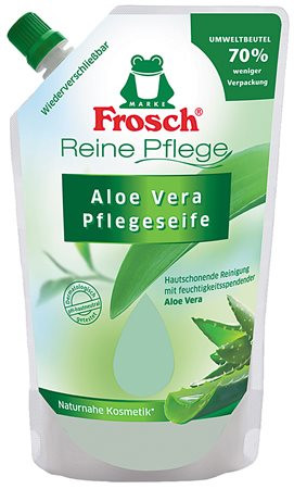 Folyékony szappan utántöltő, 0,5 l, FROSCH, aloe vera (KHT432)