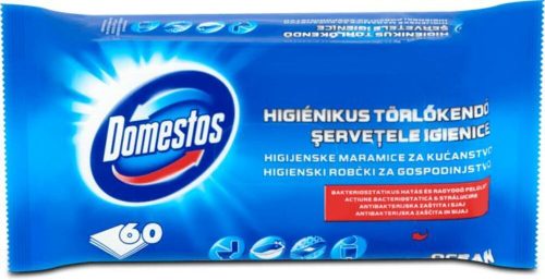 Nedves törlőkendő, 60 db, DOMESTOS óceán (KHT476)