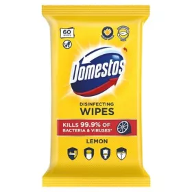 Nedves törlőkendő, 60 db, DOMESTOS citrus (KHT477)