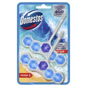   WC frissítő blokk, 2 db-os, DOMESTOS Power 5, óceán (KHT539)