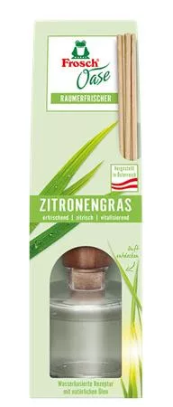 Légfrissítő, 90 ml, FROSCH Oase, citromfű (KHT549)