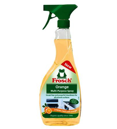 Általános felülettisztító spray, 500 ml, FROSCH, narancs (KHT556)