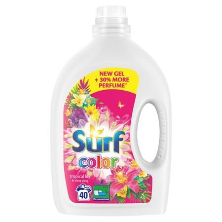 Mosógél, 40 mosáshoz, 2 l, SURF Tropical (KHT642)