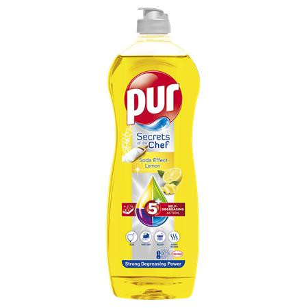 Mosogatószer, 750 ml, PUR, citrom (KHT698)