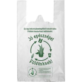   Ingvállas tasak, lebomló, 24x45x0,15 cm Jó egészséget Földünknek (KHT707)