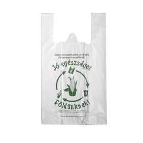  Ingvállas tasak, lebomló, 30x50x0,15 cm Jó egészséget Földünknek (KHT708)