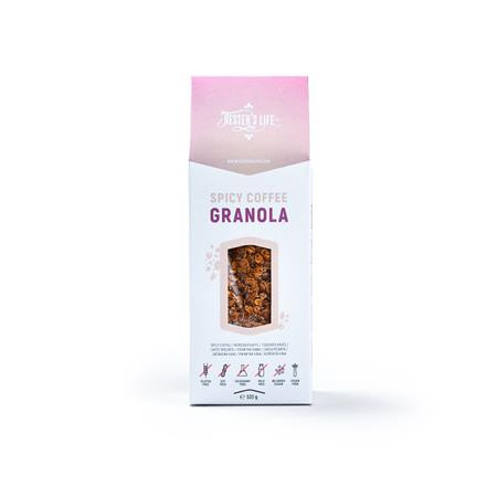 Granola, 320 g, HESTER'S LIFE, fűszeres-kávés (KHT716)
