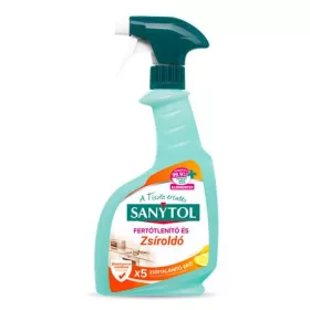   Konyhai fertőtlenítő- és zsíroldó spray, 500 ml, SANYTOL (KHT744)