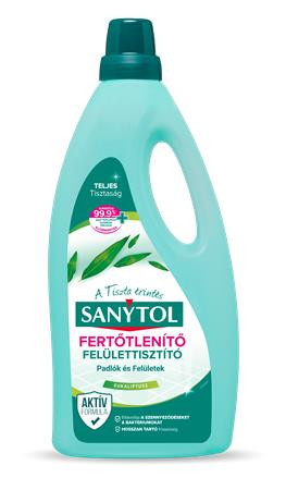 Felület tisztító-és fertőtlenítőszer, 1 l, SANYTOL, eukaliptusz (KHT745)