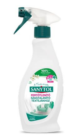 Fertőtlenítő- és szagtalanító spray, 500 ml, SANYTOL, textíliákhoz (KHT750)