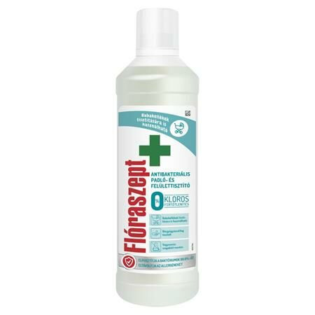 Antibakteriális padló- és felülettisztítószer, klórmentes, 1 l, FLÓRASZEPT (KHT835)