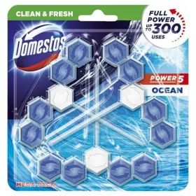   WC frissítő blokk, 3 db-os, DOMESTOS Power 5, óceán (KHT840)