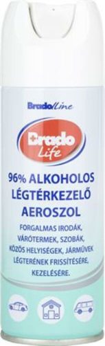 Légtérkezelő aeroszol, alkoholos, 200 ml, BRADOLIFE (KHT867)