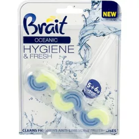   WC tisztító blokk, 2 fázisú, 45 g, Brait Hygiene and fresh, óceán (KHT923)