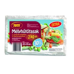 Mélyhűtőzacskó, 2 kg, 30 db, TUTI (KHT958)
