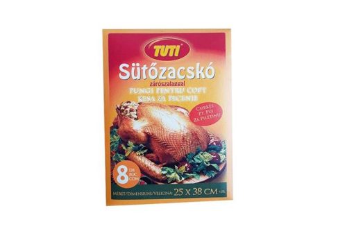 Sütőzacskó, csirkés,25 x 38 cm, 8 db, TUTI (KHT965)