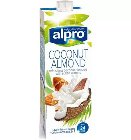 Növényi ital, dobozos, 1 l, ALPRO, kókusz-mandula (KHTEJAKM)