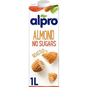   Növényi ital, cukormentes, dobozos, 1l, ALPRO, pörkölt mandula (KHTEJAMC)