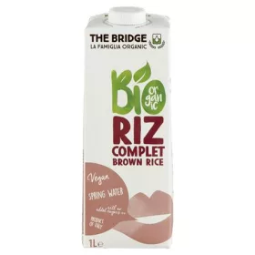   Növényi ital, bio, dobozos, 1 l, THE BRIDGE, barna rizs (KHTEJBBR)