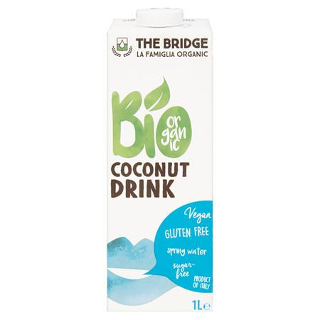 Növényi ital, bio, dobozos, 1 l, THE BRIDGE, kókusz (KHTEJBK)