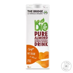   Növényi ital, bio, dobozos, 1 l, THE BRIDGE, mandula (KHTEJBM)