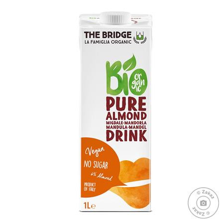 Növényi ital, bio, dobozos, 1 l, THE BRIDGE, mandula (KHTEJBM)