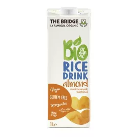   Növényi ital, bio, dobozos, 1 l, THE BRIDGE, rizs, mandulás (KHTEJBRM)
