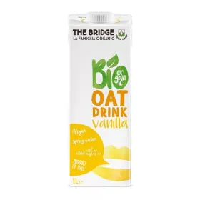   Növényi ital, bio, dobozos, 1 l, THE BRIDGE, zab, vaníliás (KHTEJBZV)