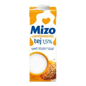   Tartós tej, dobozos, laktózmentes, 1,5 százalék , 1 l, MIZO (KHTEJLAK)