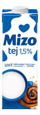 Tartós tej, visszazárható dobozban, 1,5 százalék , 1 l, MIZO (KHTEJMIZO15)