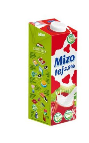 Tartós tej, visszazárható dobozban, 2,8 százalék , 1 l, MIZO (KHTEJMIZO28)