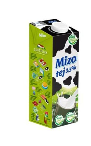 Tartós tej, visszazárható dobozban, 3,5 százalék , 1 l, MIZO (KHTEJMIZO35)