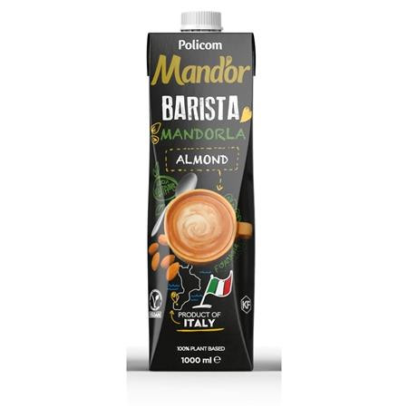 Növényi ital, dobozos, 1 l, MAND'OR Prémium Barista, mandula (KHTEJMP05)