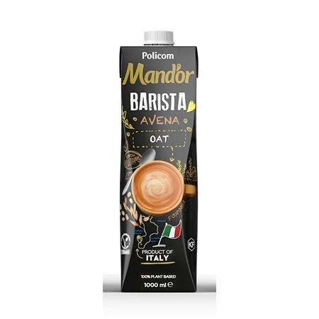 Növényi ital, dobozos, 1 l, MAND'OR Prémium Barista, zab (KHTEJMP08)
