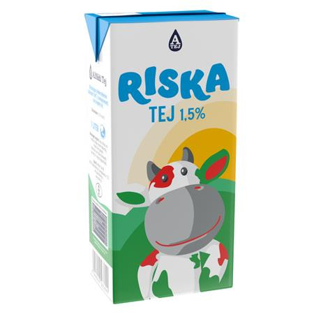 Tartós tej, dobozos, 1,5 százalék , 1 l, RISKA (KHTEJRISKA15)
