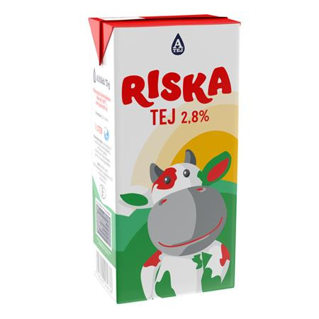 Tartós tej, dobozos, 2,8 százalék , 1 l, RISKA (KHTEJRISKA28)