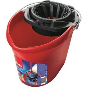   Felmosóvödör, csavarókosárral, VILEDA Supermop, piros (KHTV4)