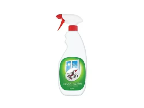 Ablaktisztító, 750 ml, szórófejes, WELL DONE Fresh Apple (KHTWD15)