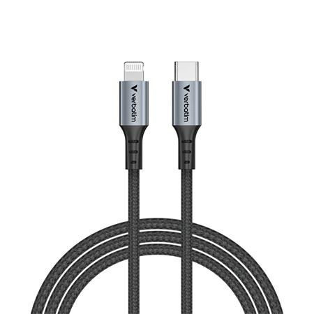 USB kábel, USB-C - Lightning (Apple), 1,2m, VERBATIM, fekete (KV31844)