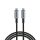 USB kábel, USB-C - USB-C, 1,2 m, 240W, VERBATIM, fekete (KV31847)
