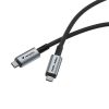 USB kábel, USB-C - USB-C, 1,2 m, 240W, VERBATIM, fekete (KV31847)