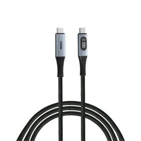   USB kábel, USB-C - USB-C, 1,2 m, 100W, teljesítménykijelzővel, VERBATIM (KV31848)