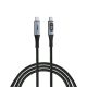USB kábel, USB-C - USB-C, 1,2 m, 100W, teljesítménykijelzővel, VERBATIM (KV31848)