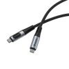 USB kábel, USB-C - USB-C, 1,2 m, 100W, teljesítménykijelzővel, VERBATIM (KV31848)