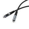 USB kábel, USB-C - USB-C, 1,2 m, 240W, teljesítménykijelzővel, VERBATIM (KV31849)
