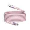 USB kábel, USB-C - USB-C, 1,2 m, 60W, mágneses, VERBATIM, rózsaszín (KV31853)