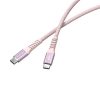 USB kábel, USB-C - USB-C, 1,2 m, 60W, mágneses, VERBATIM, rózsaszín (KV31853)